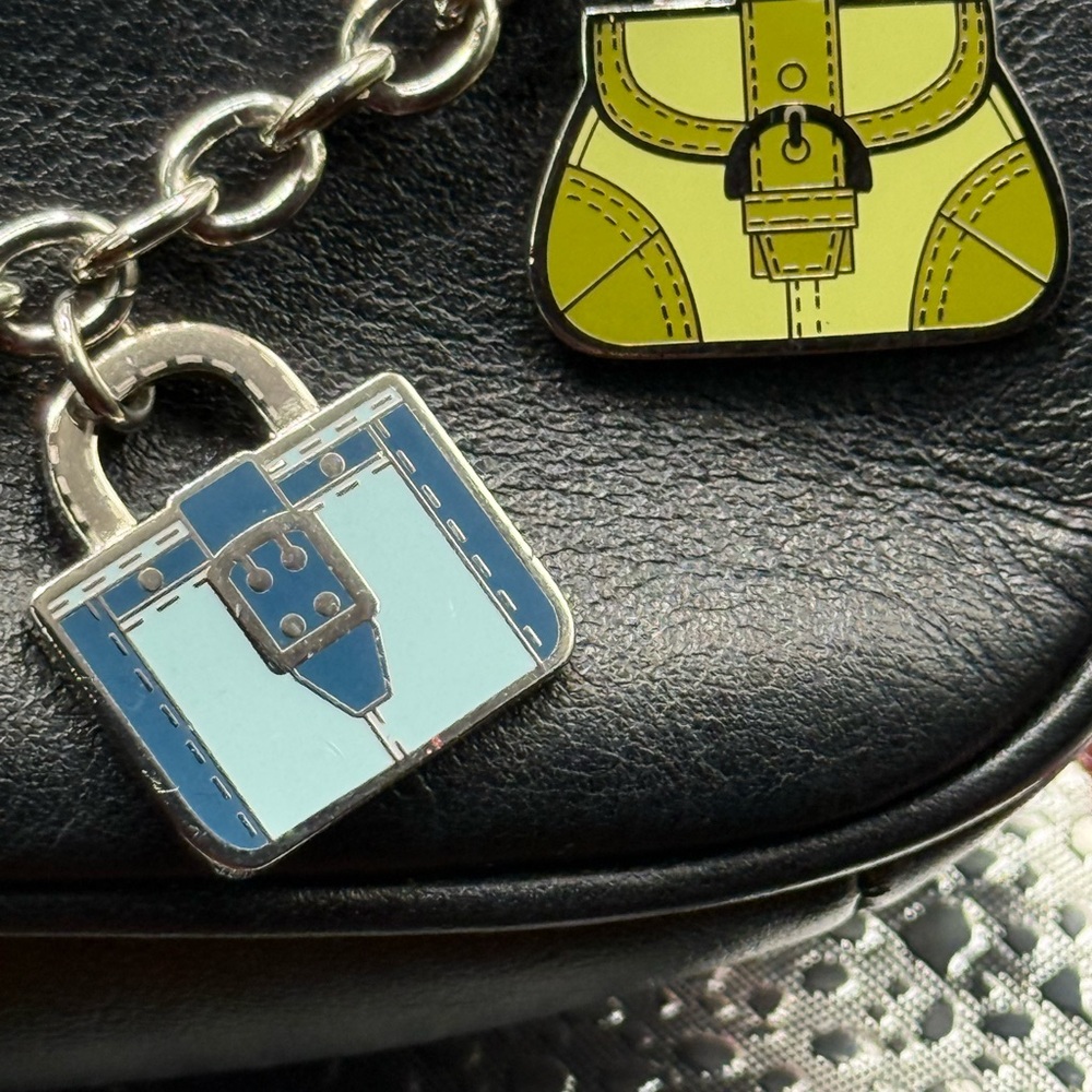 Coach Soho Purse Bag Charm – Multicolor Handbag Charms | Silver Tone - Picture 7 of 11